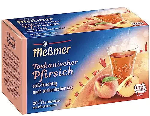Meßmer Ländertee Toskanischer Pfirsich - Glutenfrei, Laktosefrei, Vegan