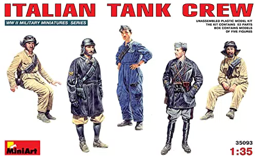 Mini Art 35093 Ital. Panzerbesatzung 1:35 Modellbausatz für den Modellbau