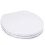 MSV Premium WC-Sitz Toilettendeckel mit Edelstahl-Scharniere - Hochwertig und stabil