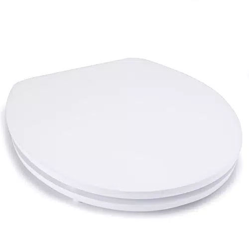 MSV Premium WC-Sitz Toilettendeckel mit Edelstahl-Scharniere - Hochwertig und stabil