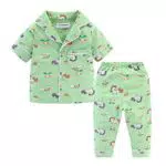 Mud Kingdom Sommer-Pyjama für Jungen und Mädchen mit lustigem Cartoon-Design