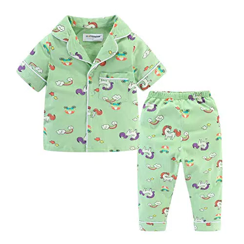 Mud Kingdom Sommer-Pyjama für Jungen und Mädchen mit lustigem Cartoon-Design