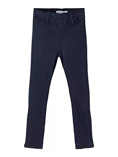 NAME IT Mädchen Leggings aus Bio-Baumwolle Dark Sapphire 134