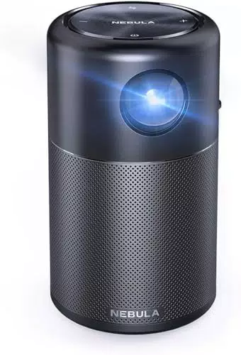 Anker Nebula Capsule Mini Projektor – Tragbarer Wi-Fi Videoprojektor mit 100 Lumen
