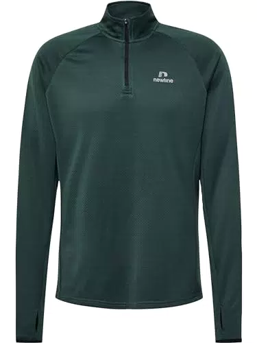 Newline Nwlbeat Herren Sweatshirt mit kurzem Reißverschluss für das Laufen