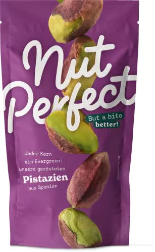 Nut Perfect Pistazienkerne - schonend geröstet und ungesalzen, intensiver Geschmack