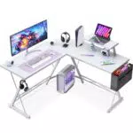 ODK Gaming Tisch mit Monitorablage und Aufbewahrungstasche, L-Form