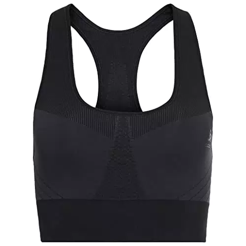 Odlo Damen Sport BH SEAMLESS MEDIUM SUPPORT, sharp green