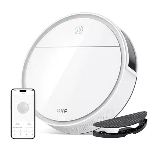 OKP Saugroboter K5P – 5000Pa, HEPA-Filter, WLAN, ideal für Tierhaare und Teppiche