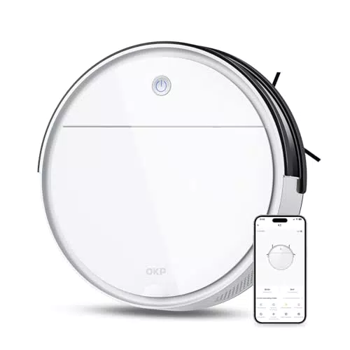 Staubsauger Roboter mit Wischfunktion für Hartböden und Teppiche - WLAN-fähig, kompatibel mit Alexa und App