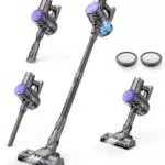 OLAYMEY Akku Staubsauger V800 – Kabelloser Staubsauger mit 25000Pa und Anti-Tangle-Bodenbürste