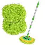 OZNEWLIFE Autowaschbürste 118 cm mit langem Griff und Mikrofaser Chenille