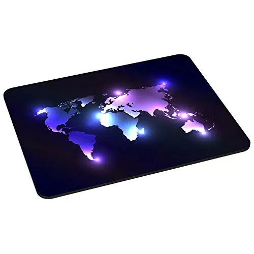 PEDEA Mauspad für Gaming und Büro - 220 x 180 mm - mit vernähten Rändern und rutschfester Unterseite