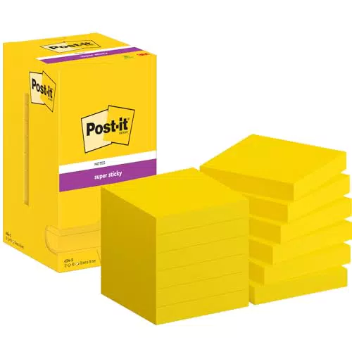 Post-it Super Sticky Notes - Extra-stark klebende Notizzettel für Notizen und To-Do-Listen