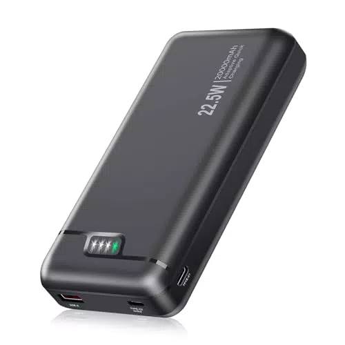 Anker Power Bank 20000mAh mit 22,5W PD3.0 und QC4.0 Schnellladefunktion