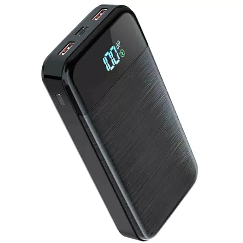 Power Bank 27.000mAh, 22,5W, PD 3.0, QC 4.0, Externer Akku mit LED-Anzeige