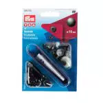 Prym Nähfrei-Druckknopf Anorak Messing 15 mm brüniert