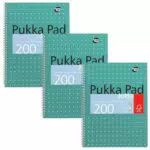 Pukka Pad A4+ Metallic Jotta Notizbuch – Spiralnotizbuch mit 200 Seiten