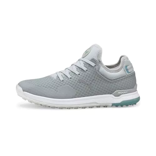 PUMA Damen PROADAPT ALPHACAT WMNS Golfschuh, White Silver-Pink Lady