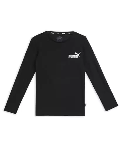 PUMA Jungen ESS No. 1 Logo Langarm T-Shirt - Schwarz