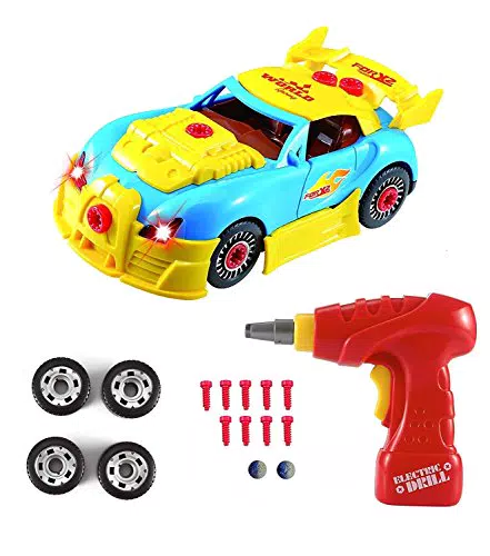 Pup Go Montage Auto – DIY Konstruktionsspielzeug mit Bohrmaschine für Kinder