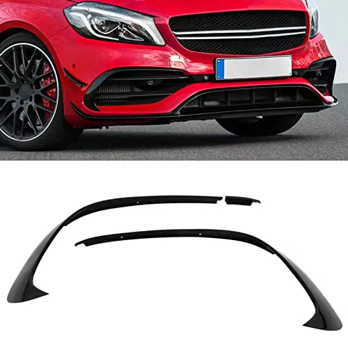 Qiilu Frontstoßstangen-Spoiler Ersatz für Benz A-Klasse W176 AMG-Line A45