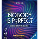 Ravensburger Nobody is perfect Mini Edition - Kommunikatives Kartenspiel für die Familie
