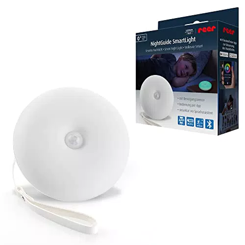 reer NightGuide SmartLight – Smartes Bluetooth Nachtlicht für Kinder mit App-Steuerung