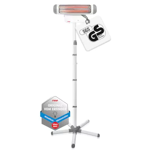 reer Wickeltischstrahler FeelWell 2in1 - Standheizstrahler mit Timer und Kippsicherung
