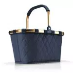 reisenthel carrybag frame rhombus blue Stabiler Einkaufskorb mit viel Stauraum und praktischer Innentasche Elegantes und wasserabweisendes Design