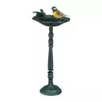 Relaxdays Vogeltränke aus Gusseisen im antiken Stil für Garten und Balkon