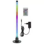 REV Partylicht musikgesteuert und dimmbar mit Fernbedienung – LED Stehlampe 58cm