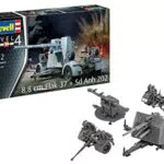 Revell Flak 37 Modellbausatz 1:72 für Fortgeschrittene, unbemalt