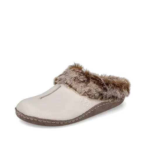 Rieker Damen 66390 Hausschuh, Beige