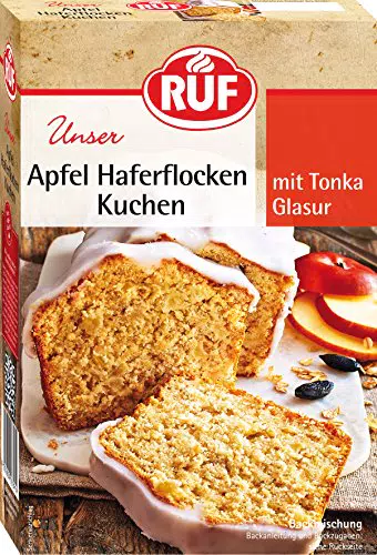 RUF Apfel-Haferflocken-Kuchen Backmischung – Veganer Apfel-Rührkuchen