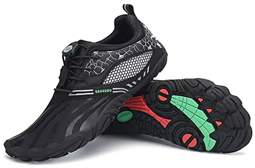 SAGUARO Barfußschuhe Herren Damen Trail Running Fitnessschuhe Outdoor Sportschuhe Wanderschuhe
