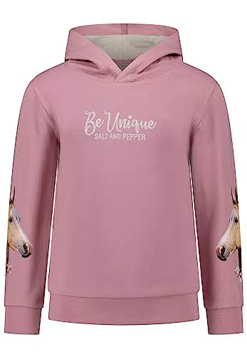 SALT AND PEPPER Mädchen Hoodie mit Pferdeprint aus Baumwollmix