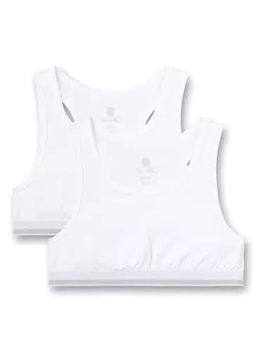 Sanetta Mädchen-Bustier Modell Doppelpack – Bequemes Baumwoll-Mix Bustier