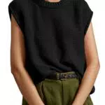 Saodimallsu Damen Ärmelloses Baumwoll Tank Top – Elegantes Casual Oberteil für den Sommer