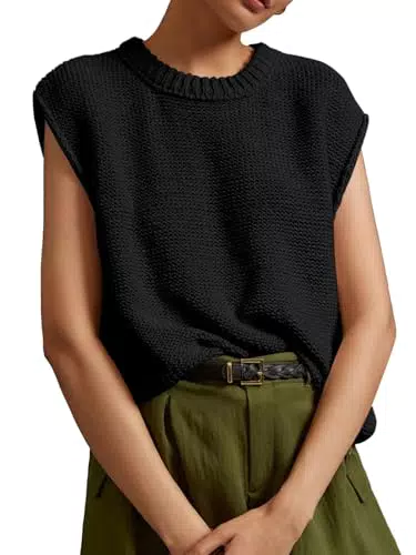 Saodimallsu Damen Ärmelloses Baumwoll Tank Top – Elegantes Casual Oberteil für den Sommer