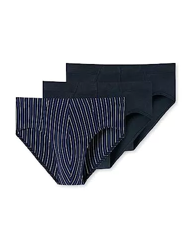 Schiesser Herren 3 PACK Unterwäsche Slips mit weichem Bund Bio Baumwolle - 95/5 Organic