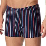 Schiesser Herren Shorts Retroshorts, blau rot gestreift
