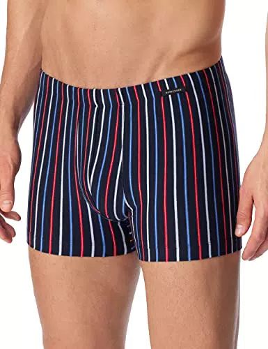 Schiesser Herren Shorts Retroshorts, blau rot gestreift