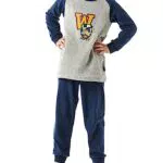 Schiesser Jungen Schlafanzug Lang mit Bündchen Frottee Baumwolle Warm und Kuschelig - Gr. 92 Bis 143 Pyjamaset