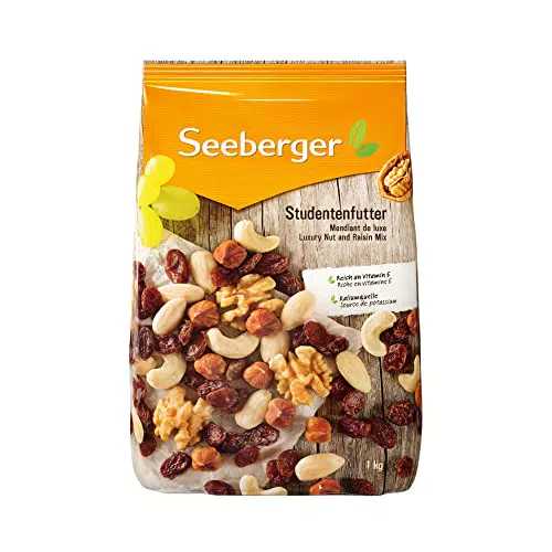 Seeberger Studentenfutter – Nuss-Frucht-Mischung mit Haselnüssen, Mandeln, Walnüssen und Rosinen