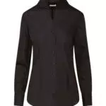 Seidensticker Damen Bluse Slim Fit - Bügelfrei mit Kelchkragen, Langarm aus Baumwolle