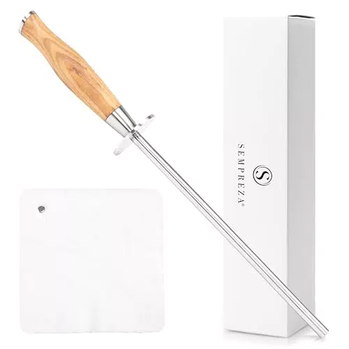 SEMPREZA® Wetzstahl für Messer – Premium Messerschärfer aus Karbonstahl