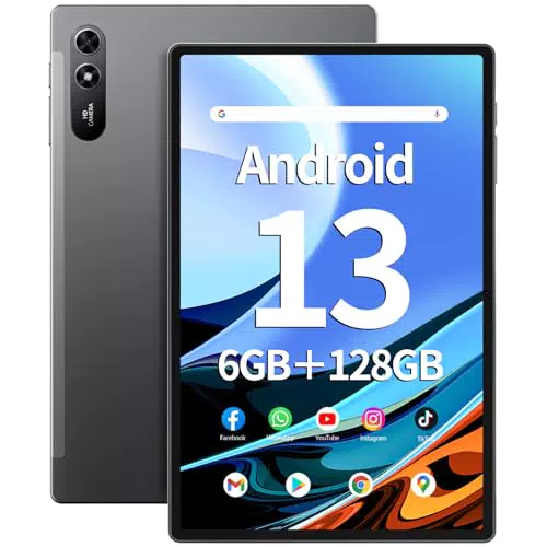 SGIN Tablet 10,51 Zoll, 6 GB RAM, 128 GB ROM, Android 13, FHD, Bluetooth 5.0, GPS