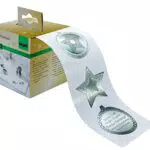 SIGEL CS119 Weihnachts-Sticker auf Rolle | 3 Motive Christmas Wishes