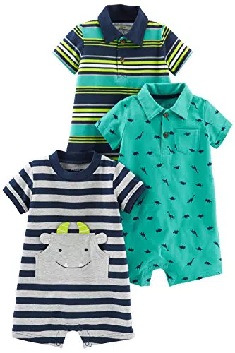 Carter's Baby Jungen Rompers Strampler - Dinosaurier & Streifen Muster